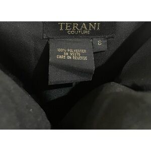 Gorgeous Terani Couture Black Dress Siize 8